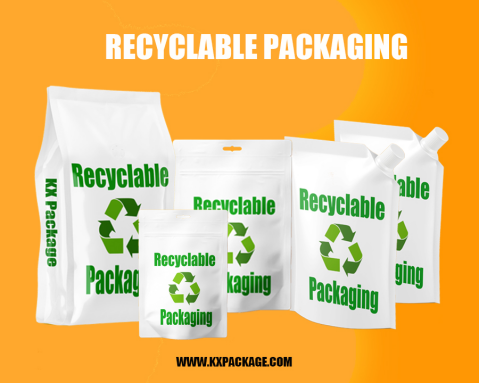デジタル印刷 高壁リサイクル可能 平底リサイクル可能 スタンドアップ包装袋 5